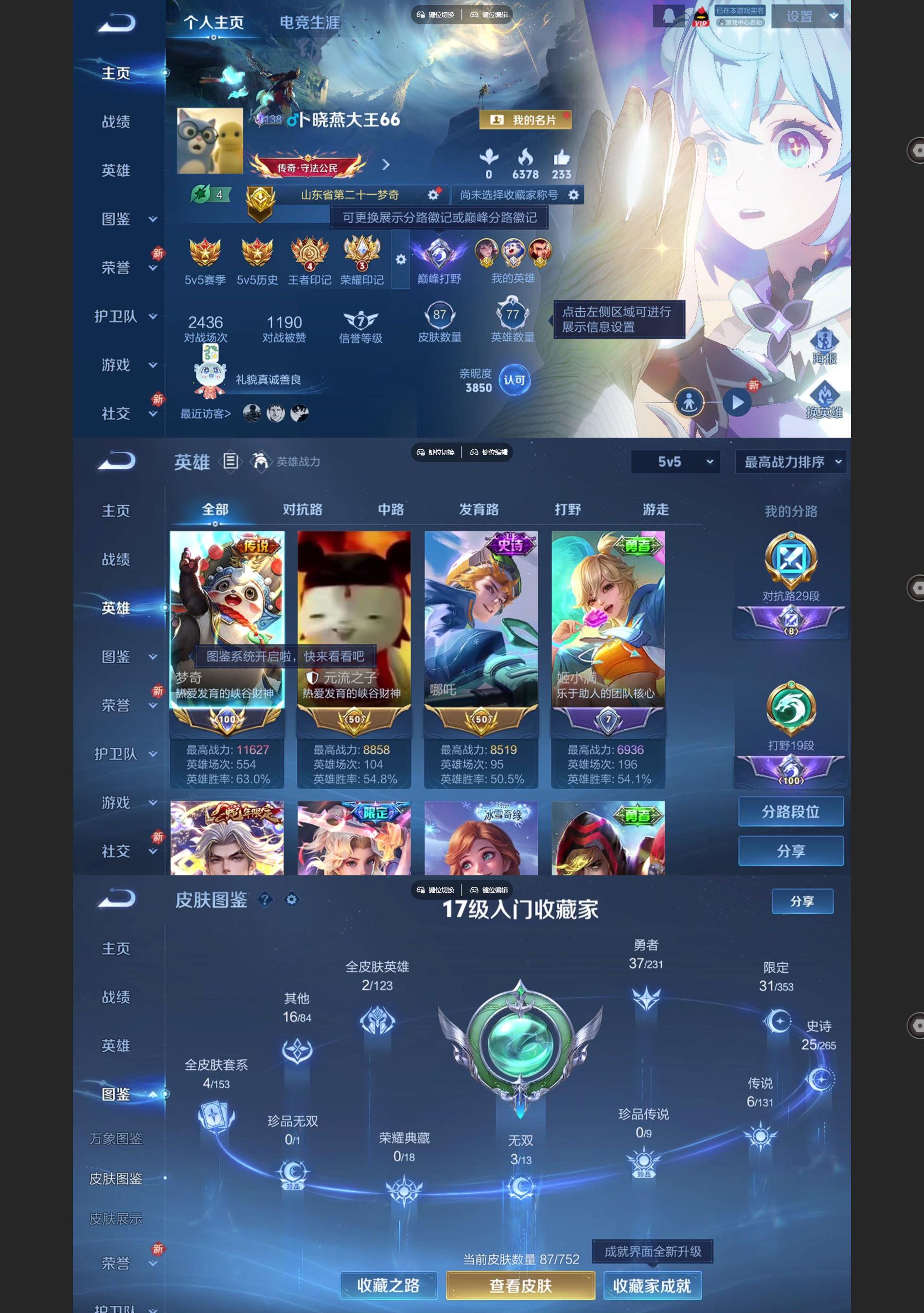 WZQM438896王者荣耀账号详情图2