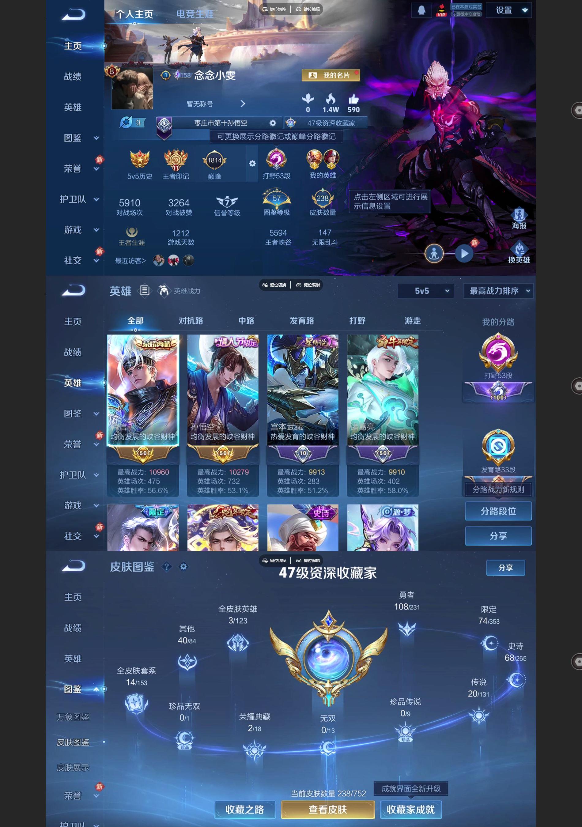 WZCMW433414王者荣耀账号详情图2