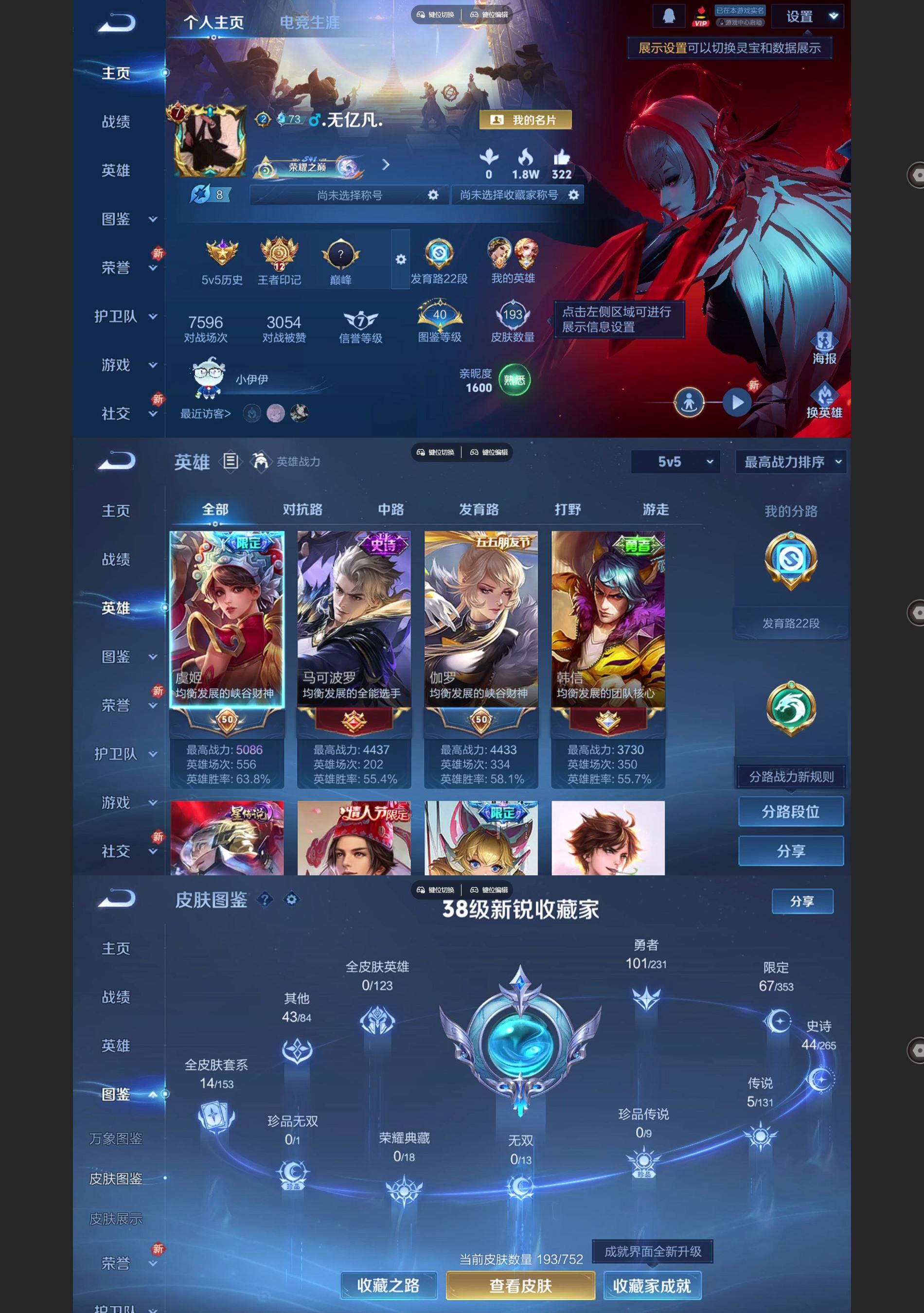 WZQM493594王者荣耀账号详情图2