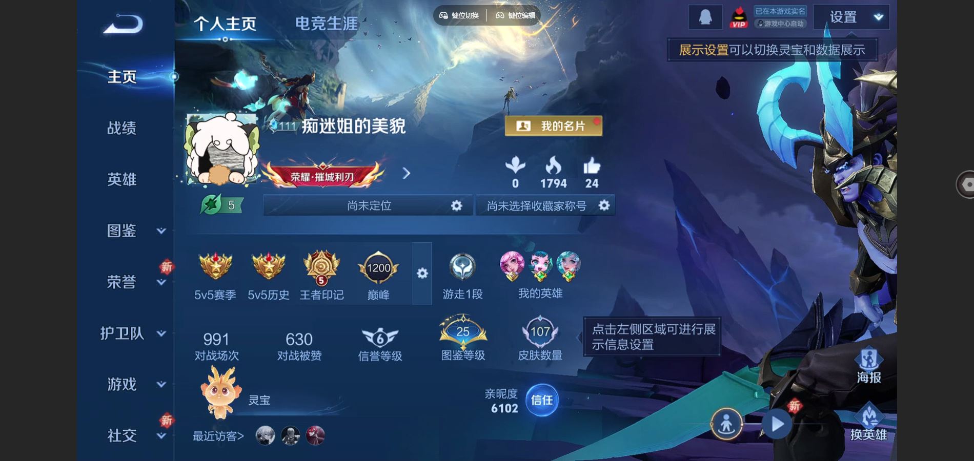 王者荣耀账号安卓QQ125英雄-107皮肤-107皮肤4传说1星元31史诗32限定-930紫星币 
【星元】 幽冥之眼 