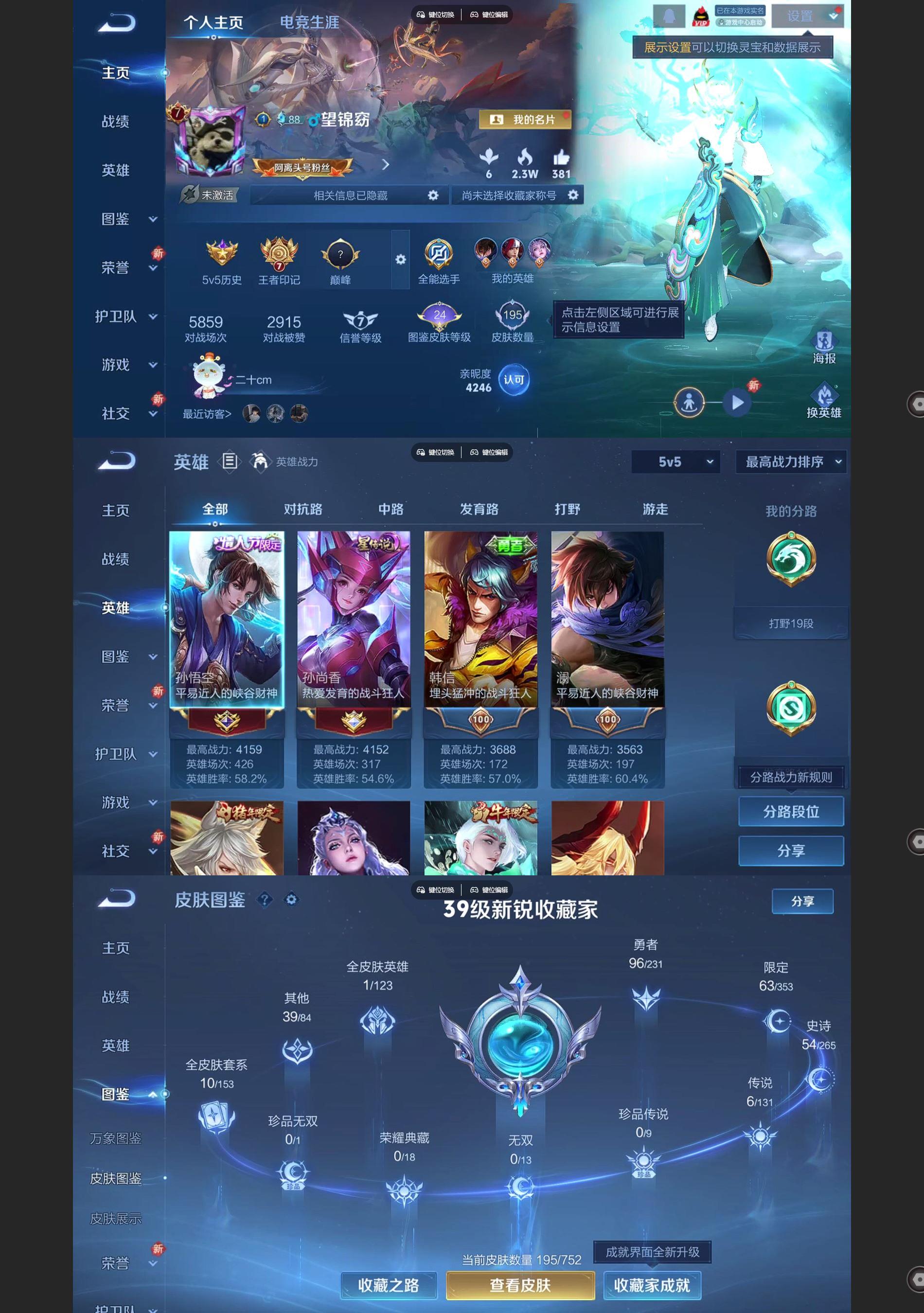 WZCMW431455王者荣耀账号详情图2