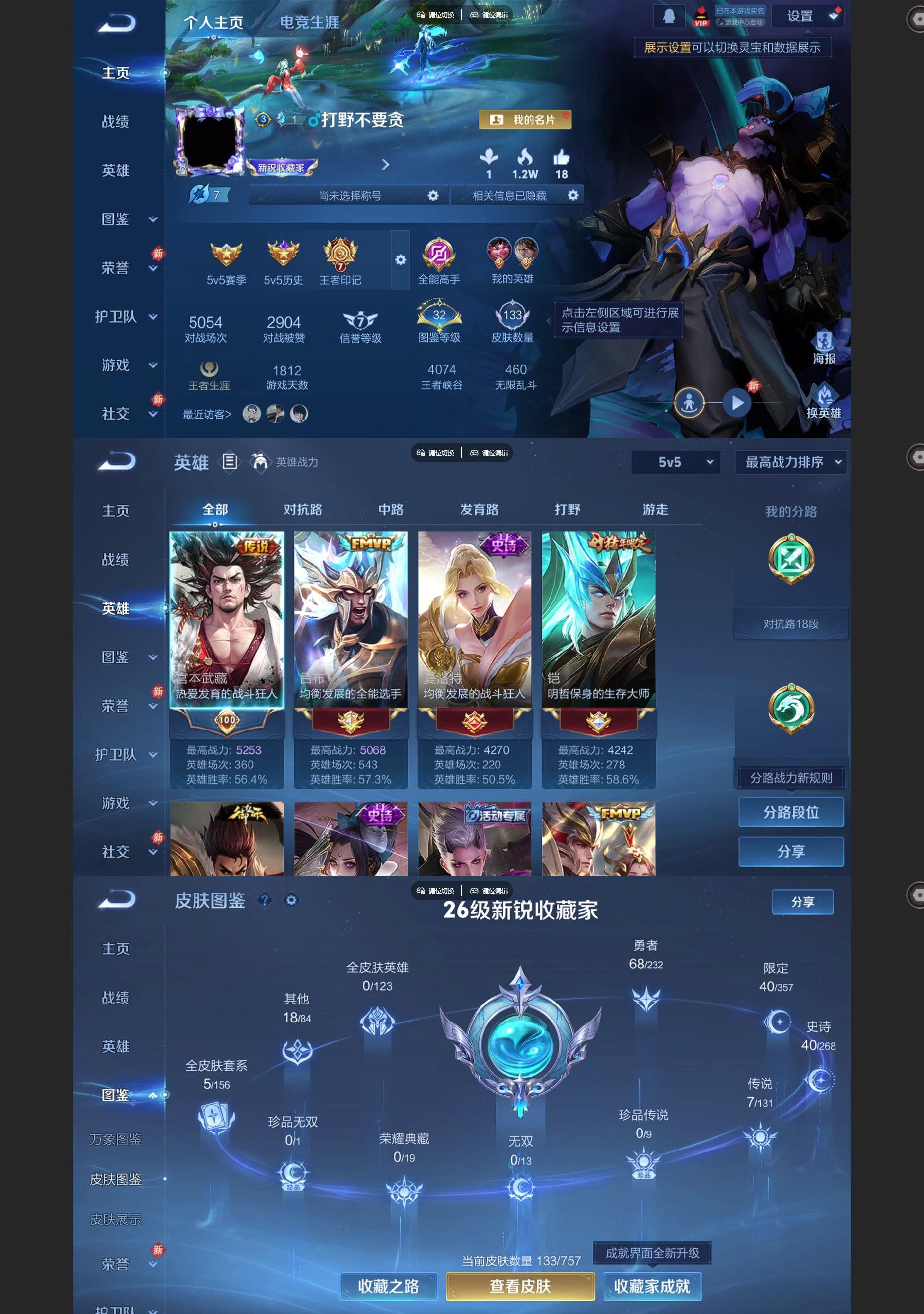 WZCMW438300王者荣耀账号详情图2 WZCMW438300王者荣耀账号详情图2