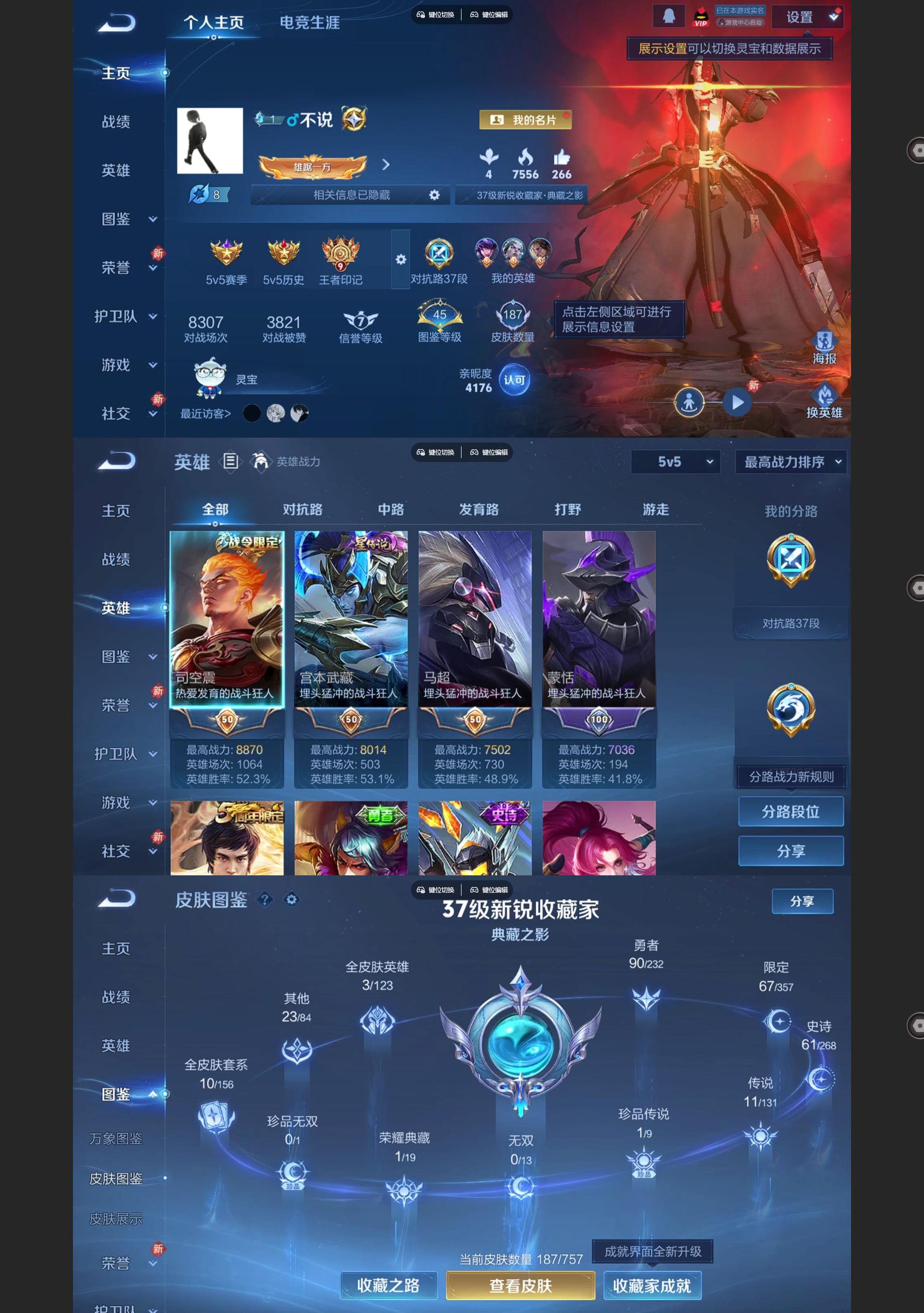 WZQM455306王者荣耀账号详情图2