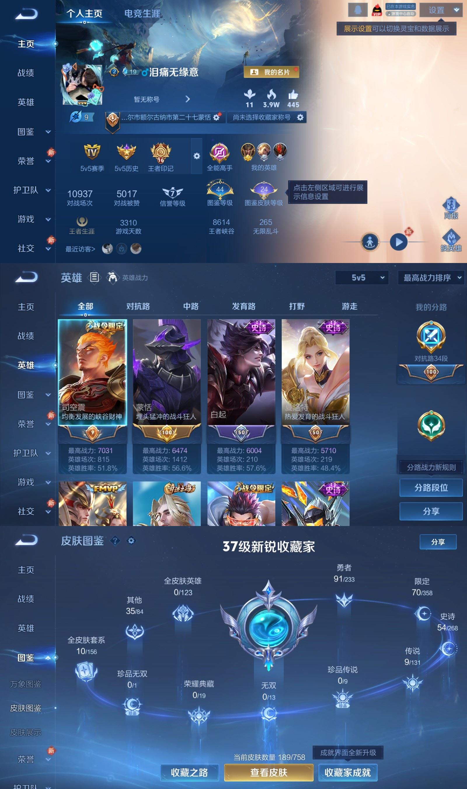 WZCMW484460王者荣耀账号详情图2 WZCMW484460王者荣耀账号详情图2