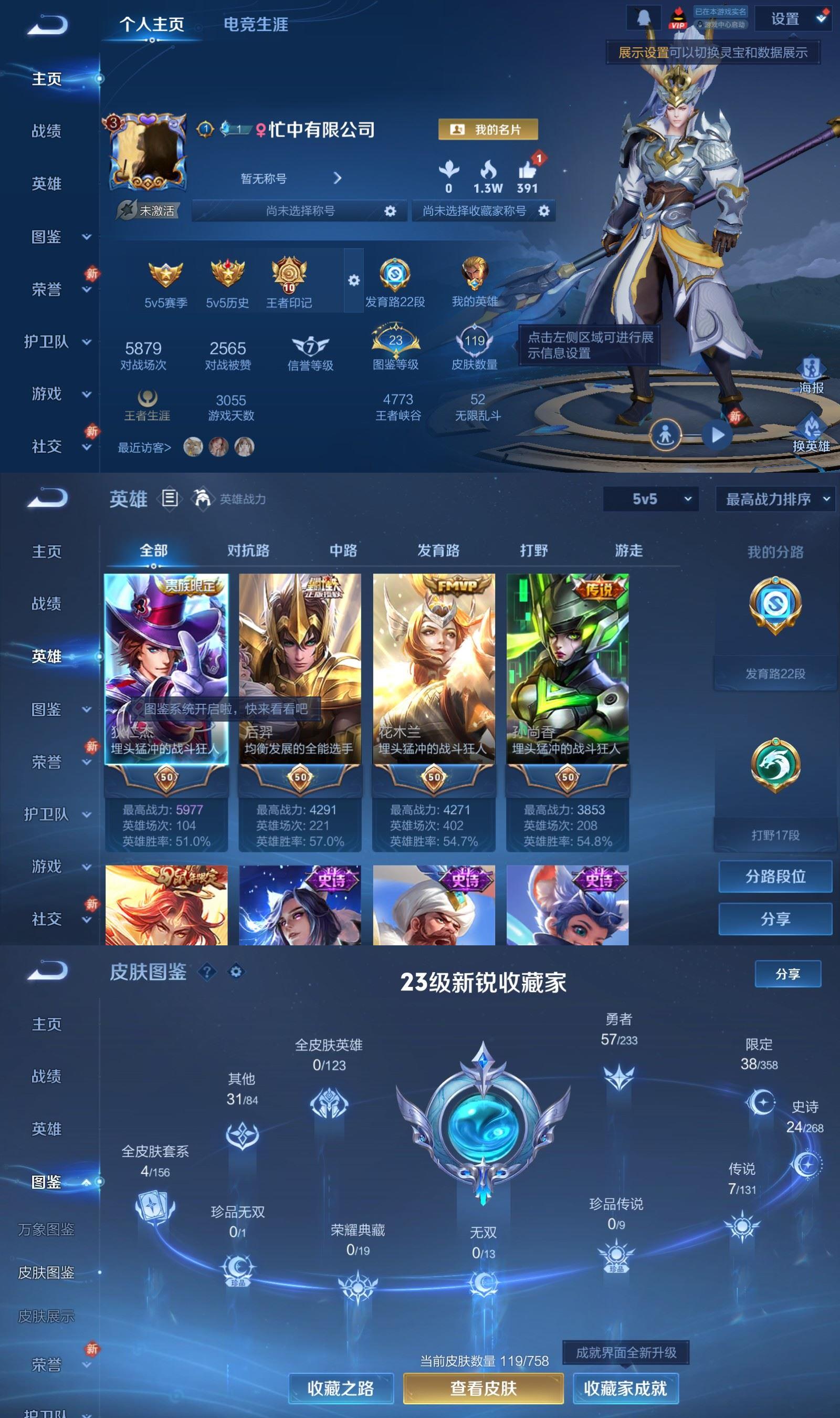 WZQM4133082王者荣耀账号详情图2