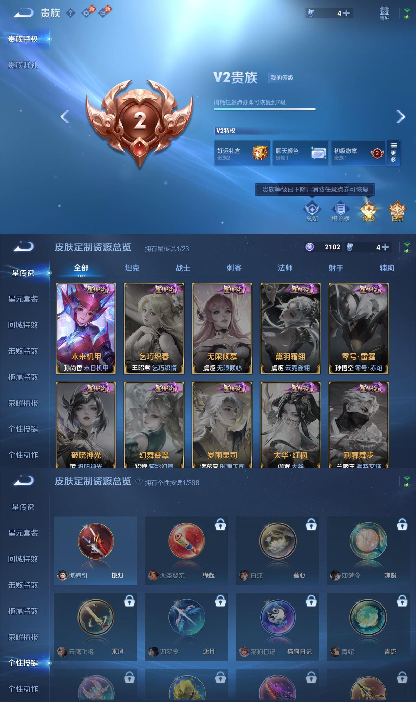 WZQM485500王者荣耀账号详情图6