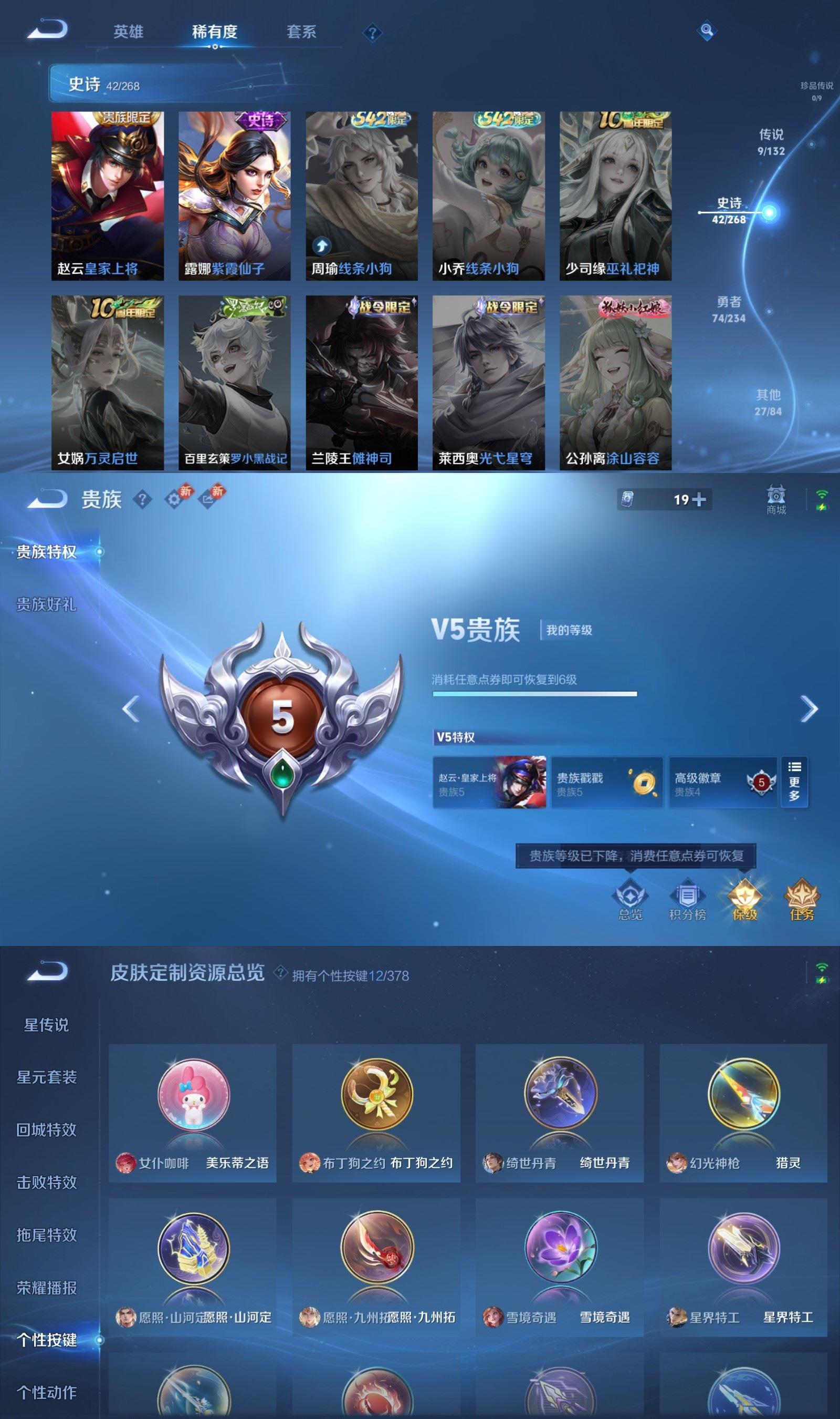 WZQM493431王者荣耀账号详情图5