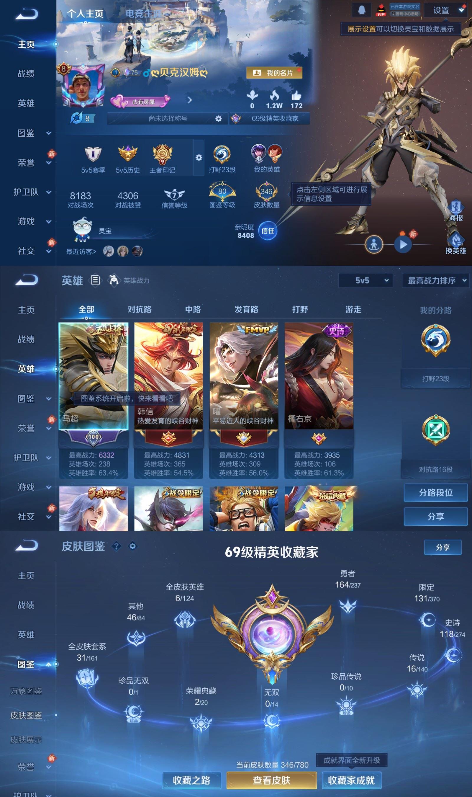 WZCMW4190023王者荣耀账号详情图2