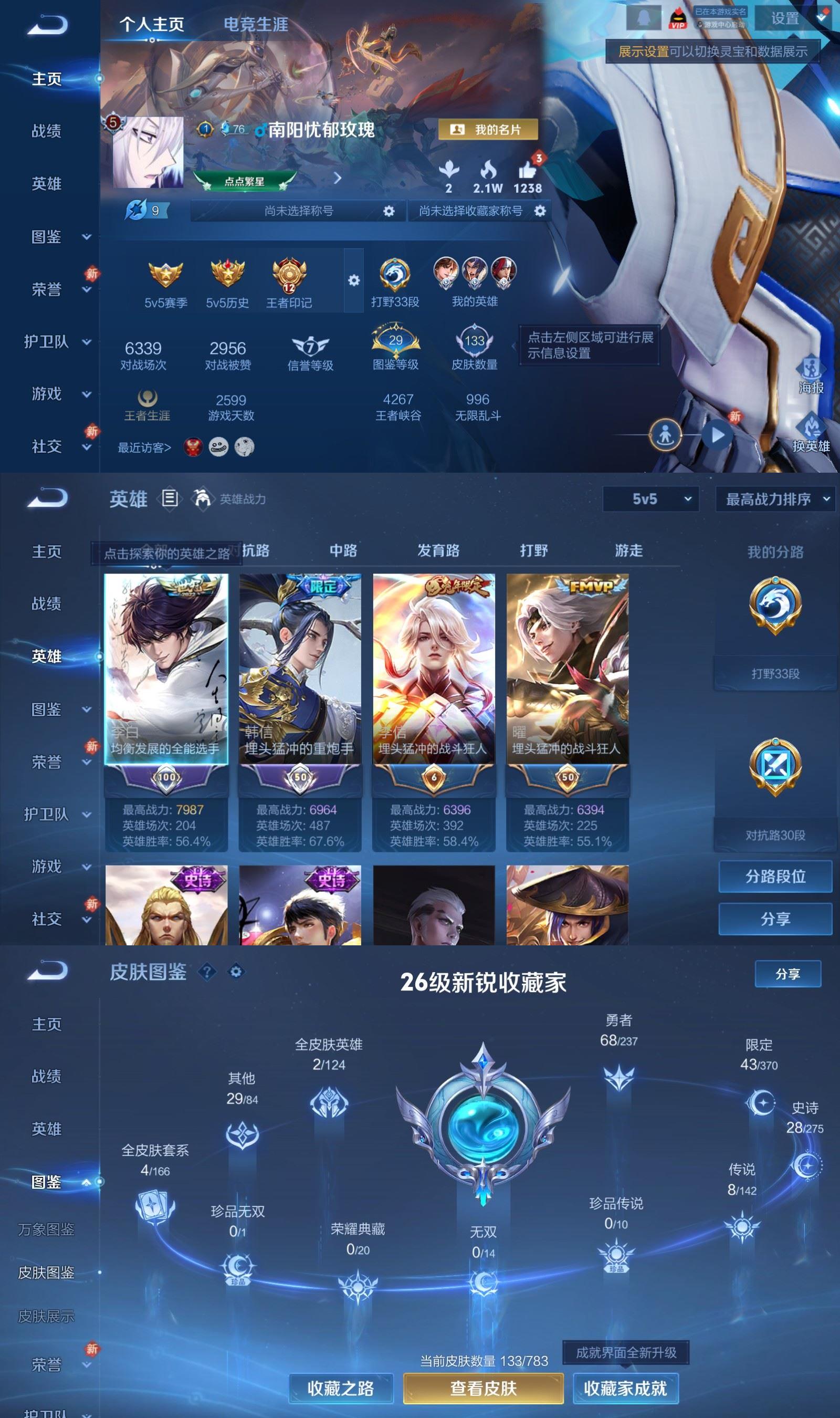 WZCMW4215306王者荣耀账号详情图2