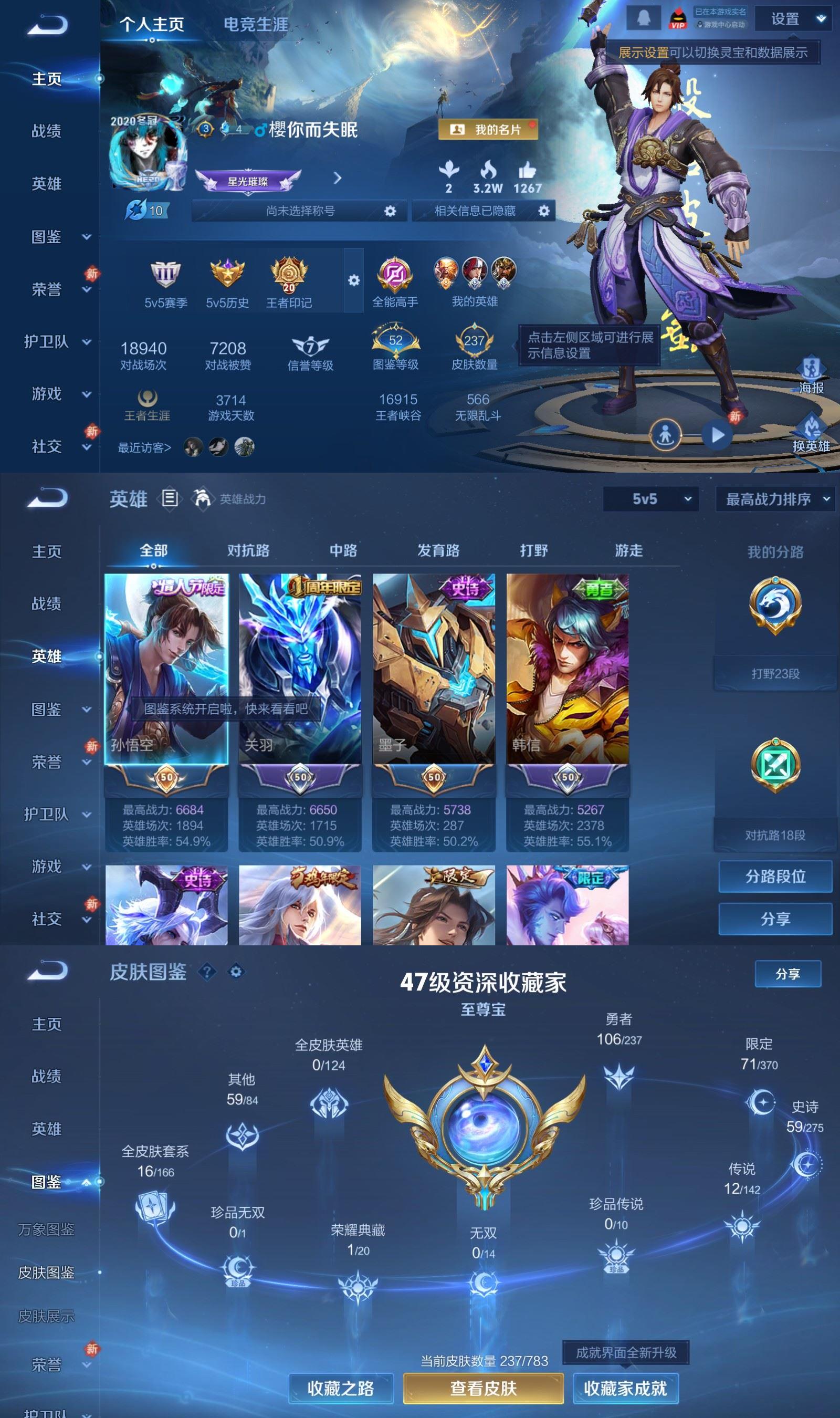 WZQM4212907王者荣耀账号详情图2