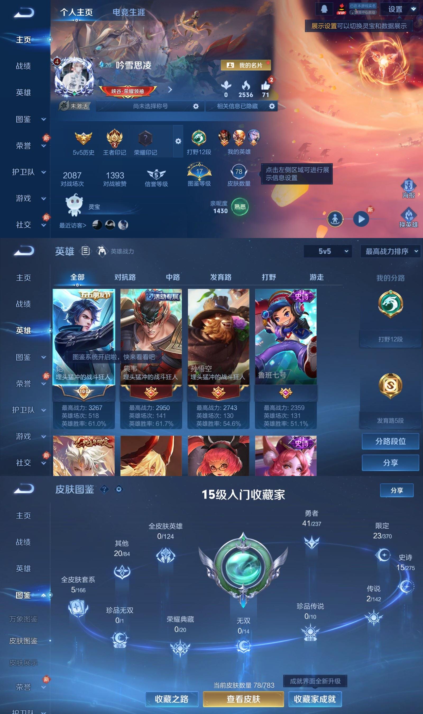 WZCMW4235938王者荣耀账号详情图2