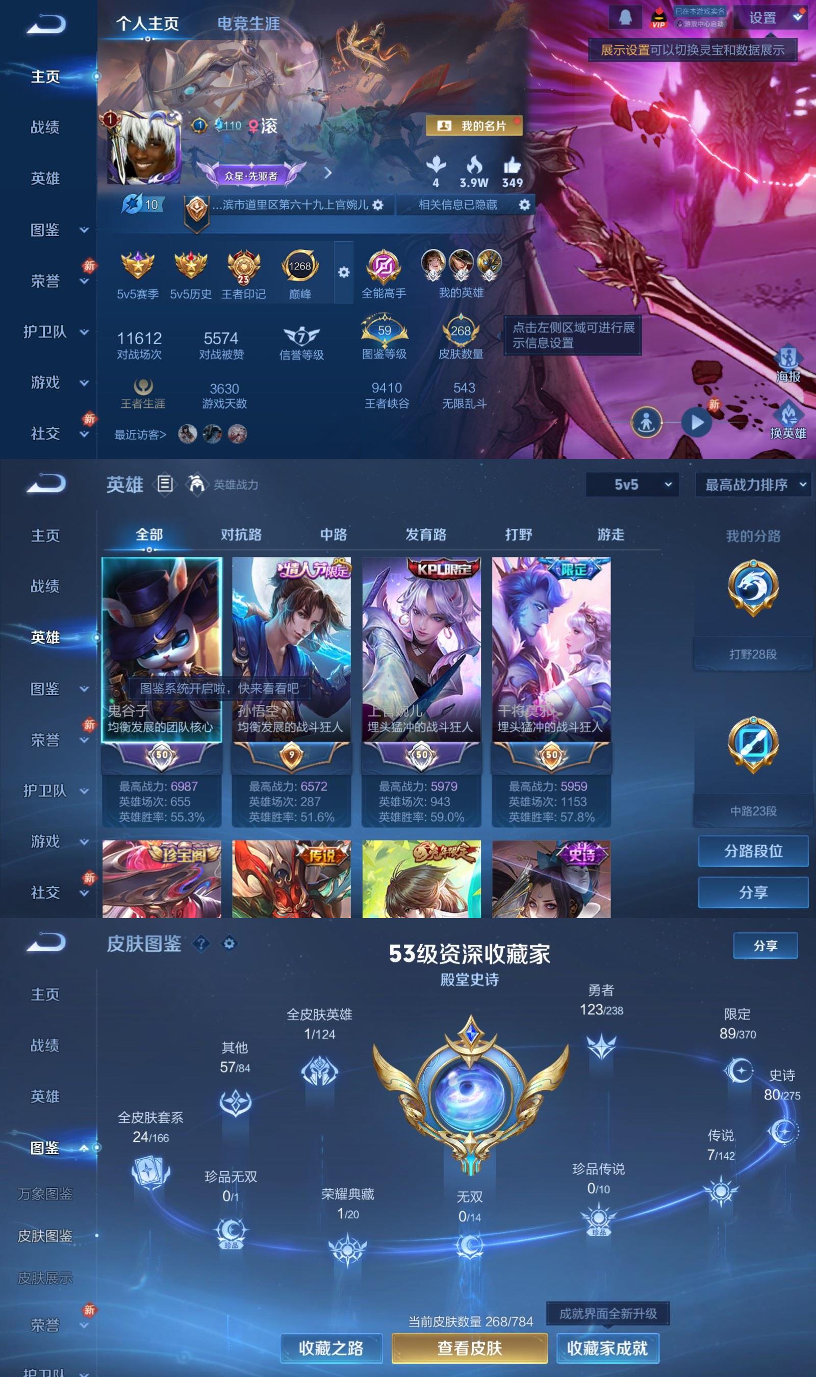 WZQM4275430王者荣耀账号详情图2