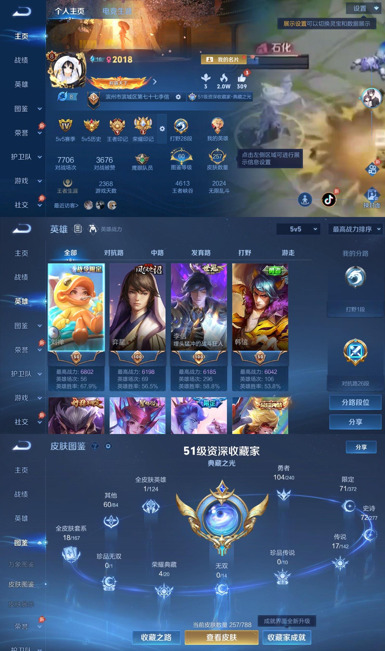 WZQM4288848王者荣耀账号详情图2