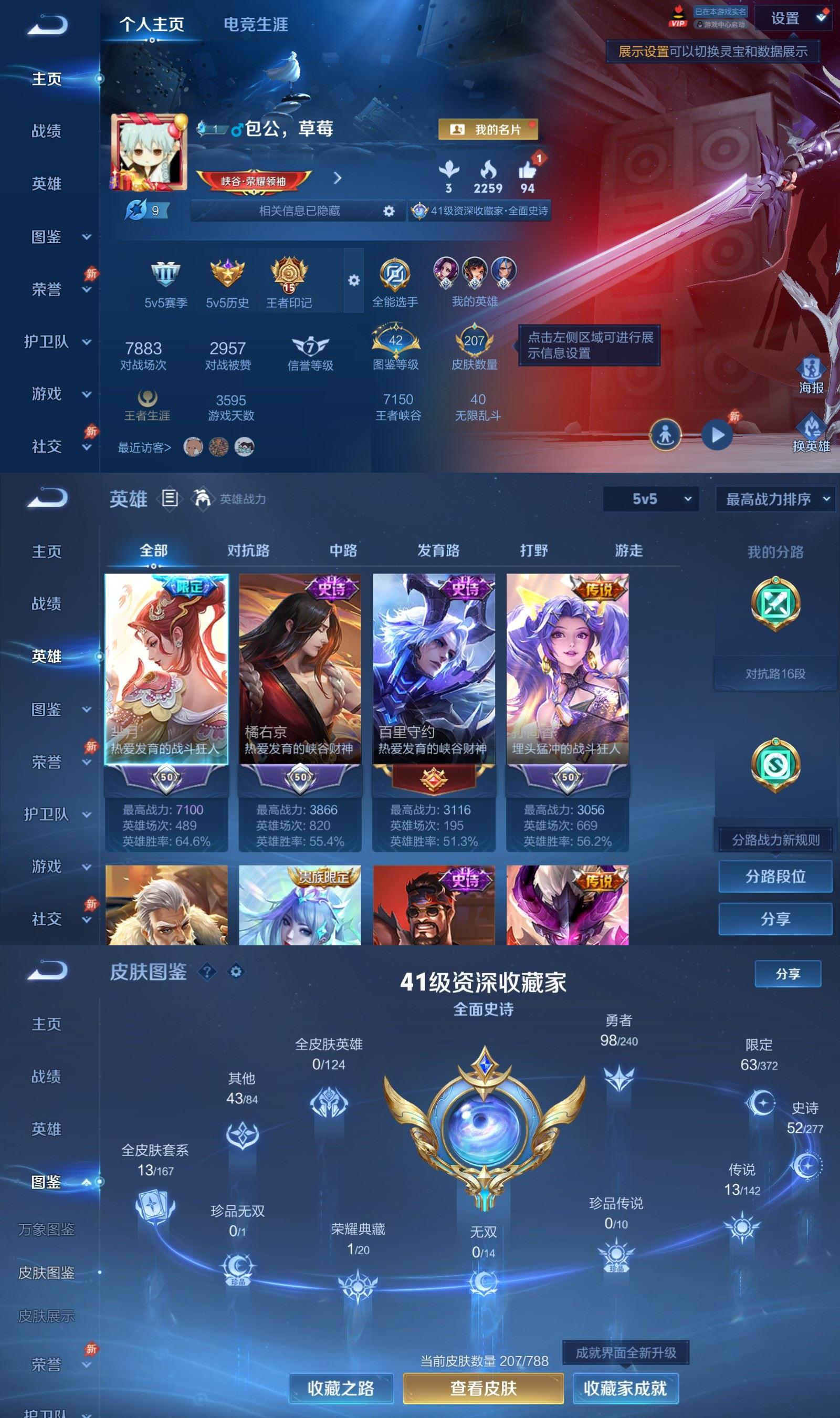 WZCMW4332565王者荣耀账号详情图1
