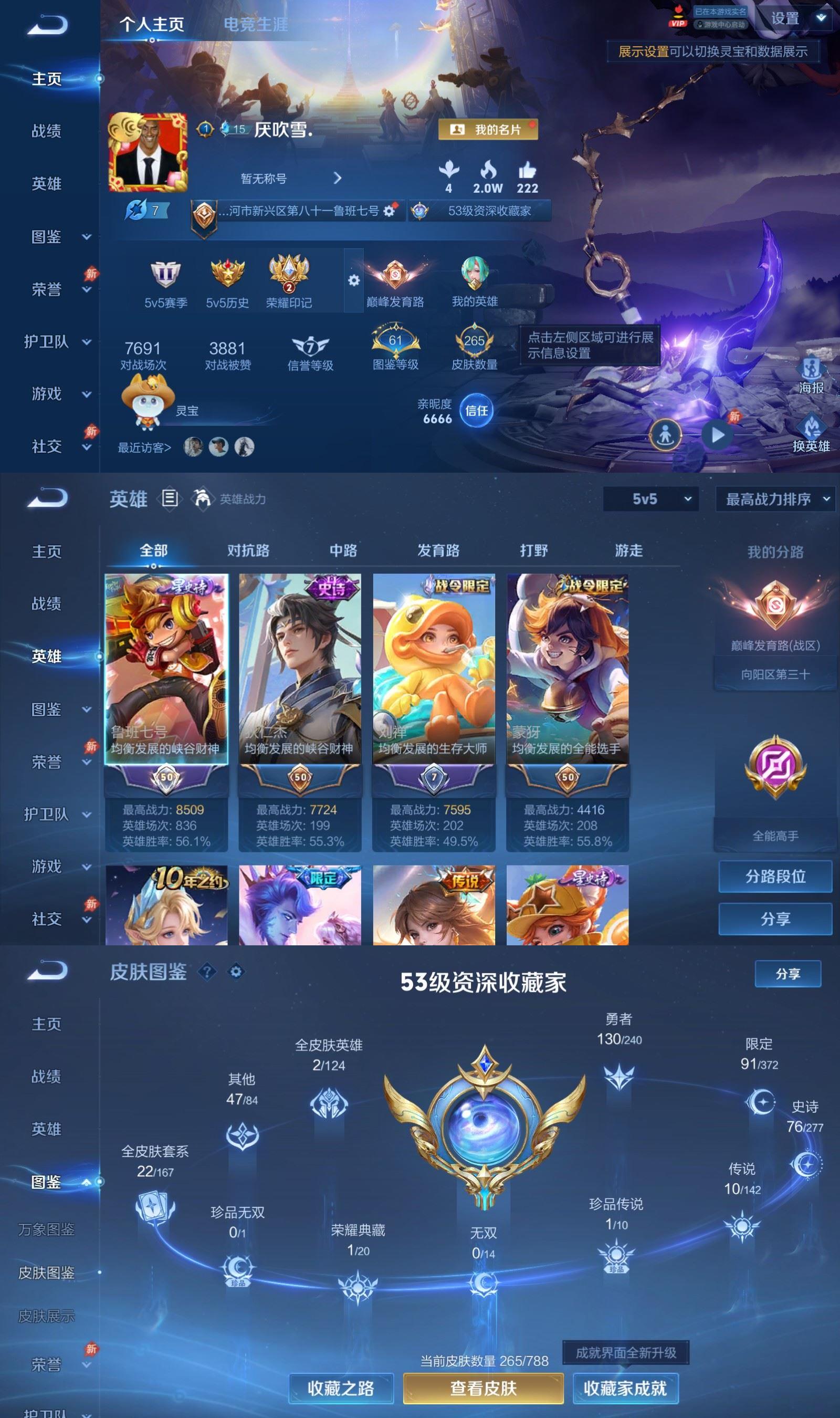 WZCMW4332580王者荣耀账号详情图1