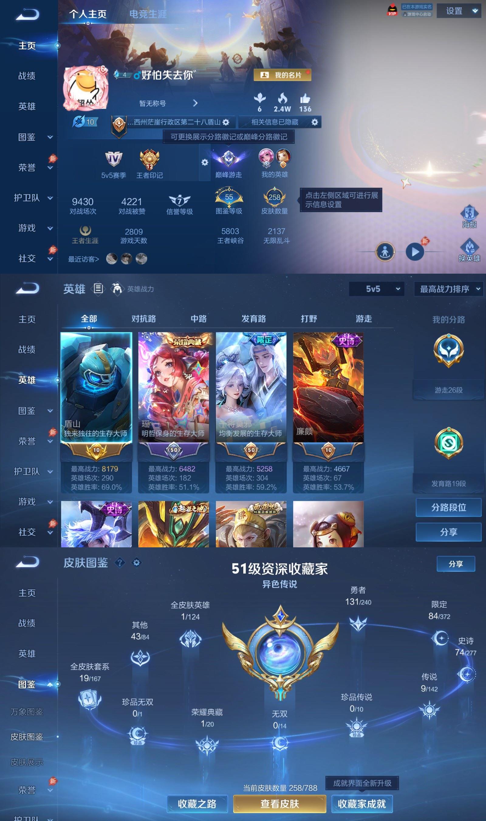 WZCMW4343258王者荣耀账号详情图1