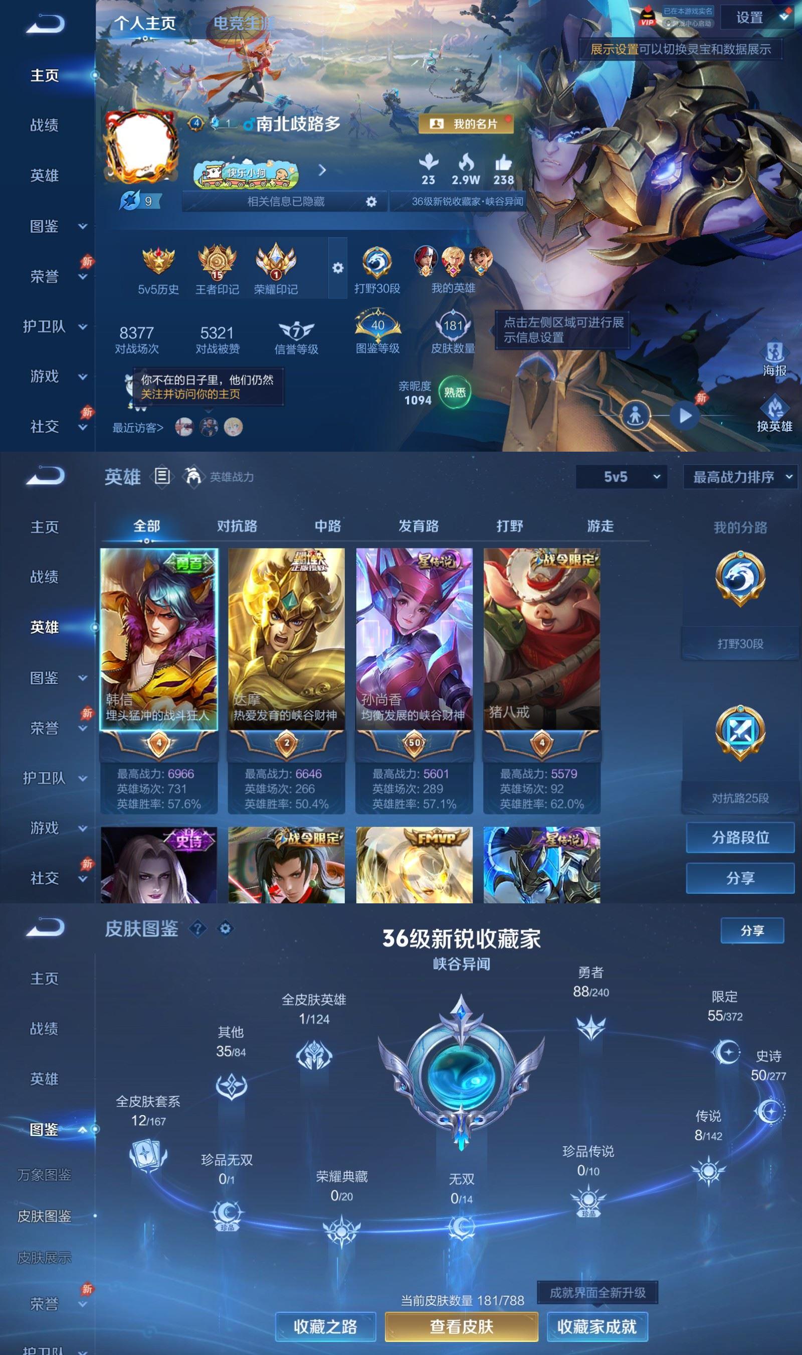 WZCMW4347051王者荣耀账号详情图1