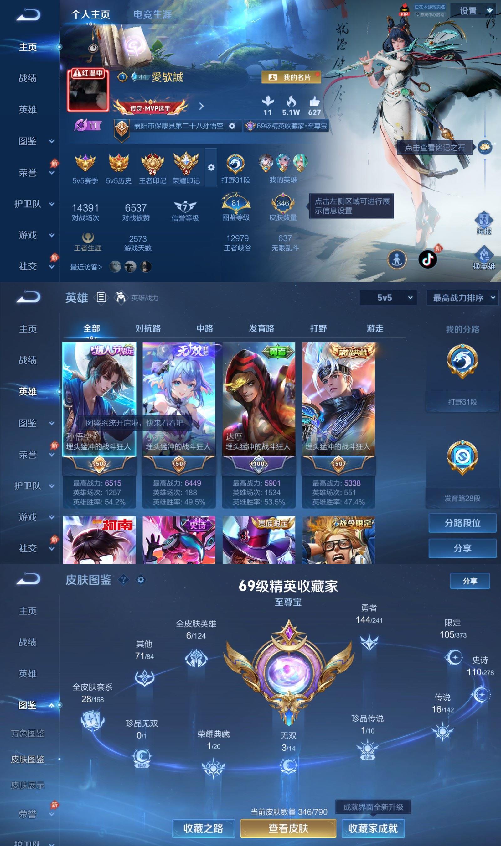 WZCMW4359607王者荣耀账号详情图1