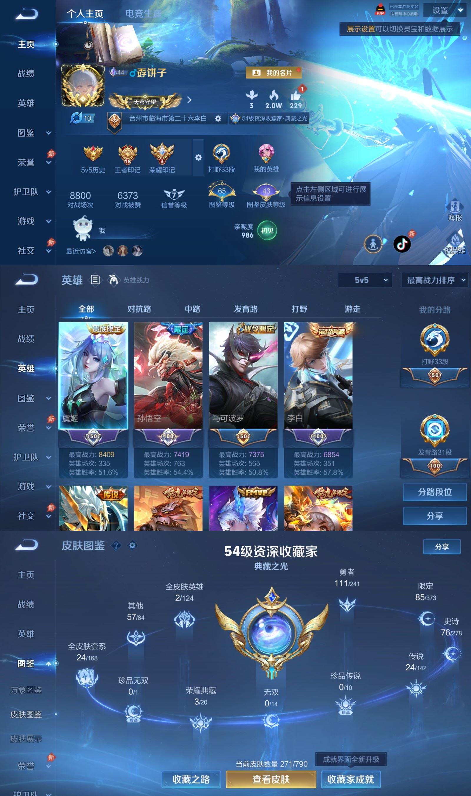 WZQM4338496王者荣耀账号详情图2